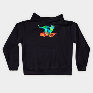 Geometric Cat Kids Hoodie